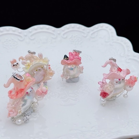 1016 New Handmade Flame Ball Pearl One of a kind Detachable Pendants - Picture 2 of 16